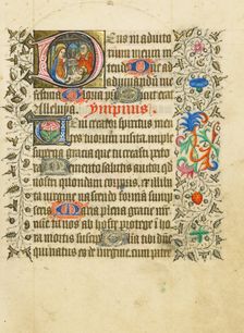 Initial D: The Nativity; Book of Hours, about 1430-1440. Creator: Fastolf Master