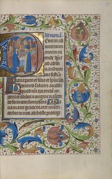 Initial D: The Presentation in the Temple; Book of Hours, about 1450-1455. Creator: Master of the Lee Hours