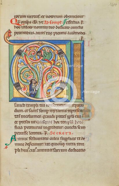 Initial D: Zacchaeus and Christ; Stammheim Missal, probably 1170s. Creator: Unknown.
