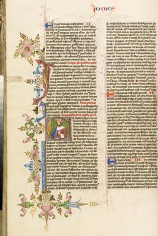 Initial E: A Prophet, about 1450. Creator: Circle of Stefan Lochner