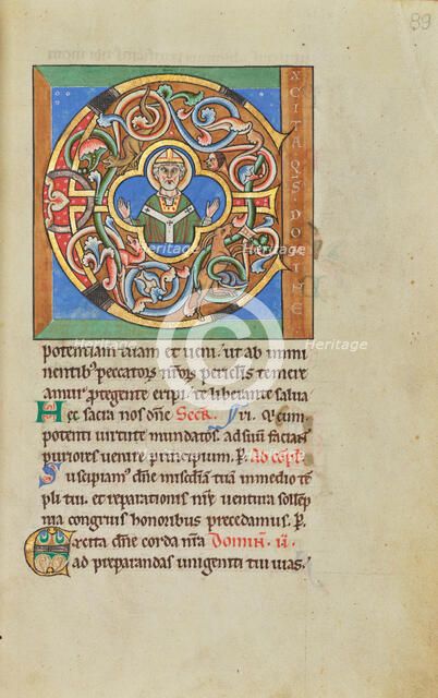 Initial E: An Archbishop; Stammheim Missal, probably 1170s. Creator: Unknown.