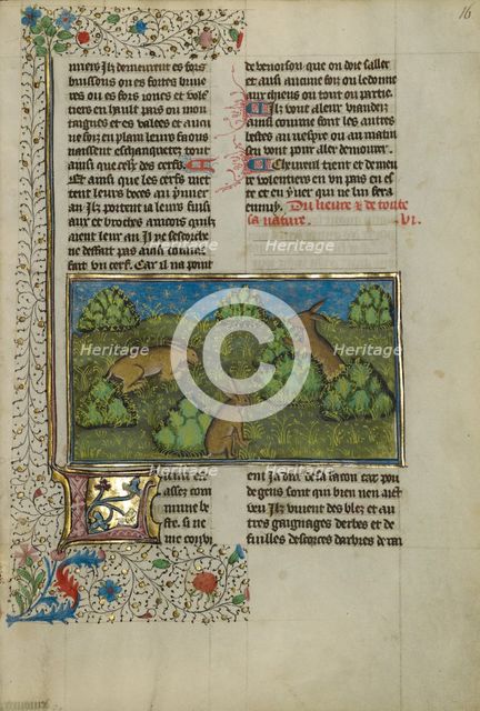 Initial E: Christ Crowning David; Bute Psalter, text and illumination about 1285. Creator: Bute Master.