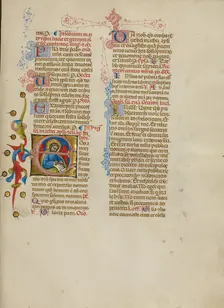 Initial E: Saint Matthew; Missal, between about 1389 and 1400. Creator: Master of the Brussels Initials