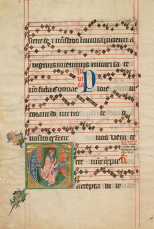 Initial E: The Prophet Isaiah, about 1405. Creator: Circle of the Master of the Golden Bull