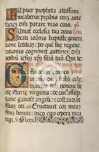 Initial G: A Dancing Putto; Missal of Bishop Antonio Scarampi, 1567. Creator: Fra Vincentius a Fundis.