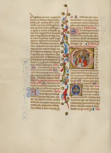 Initial G: All Saints; Missal, between about 1389 and 1400. Creator: Master of the Brussels Initials
