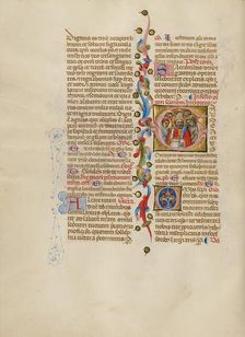 Initial G: All Saints; Missal, between about 1389 and 1400. Creator: Master of the Brussels Initials