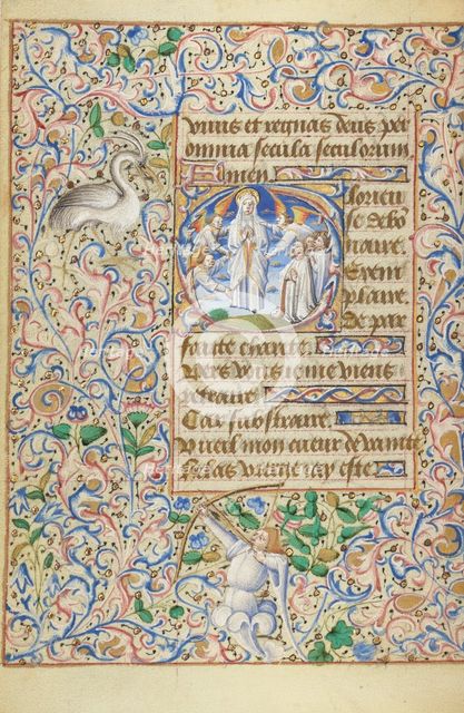 Initial G: The Assumption of the Virgin; Hours of Simon de Varie, 1455. Creator: Master of Jean Rolin II.