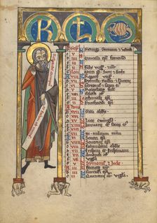Initial G: The Assumption of the Virgin; Hours of Simon de Varie, 1455. Creator: Master of Jean Rolin II