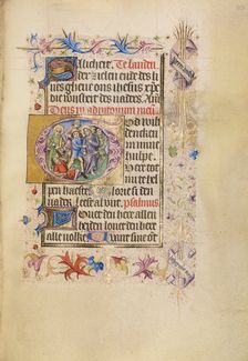 Initial G: The Betrayal of Christ; Book of Hours, after 1460. Creator: Unknown
