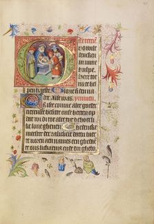 Initial G: The Circumcision; Book of Hours, after 1460. Creator: Unknown