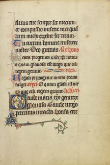 Initial G: The First Steps of Jesus; Ruskin Hours, about 1300. Creator: Unknown