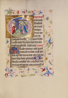 Initial G: The Nativity; Book of Hours, after 1460. Creator: Unknown