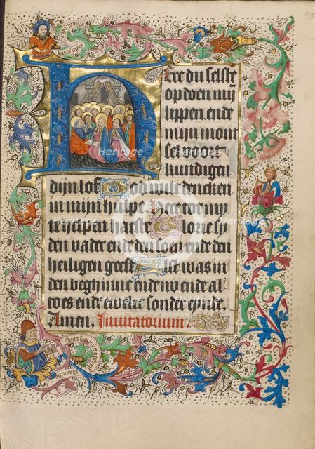 Initial H: Pentecost; Book of Hours, Use of Utrecht, about 1460. Creator: Master of Evert Zoudenbalch.