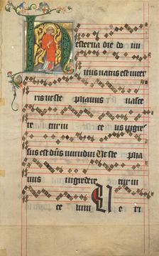 Initial H: Saint Stephen, about 1405. Creator: Unknown