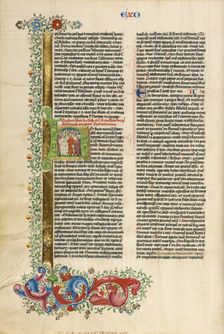 Initial H: The Exodus of the Israelites; Bible, about 1450. Creator: Circle of Stefan Lochner