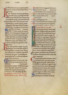 Initial I: Saint Jude; New Testament (with Canons of Priscillian), about 1170. Creator: Unknown
