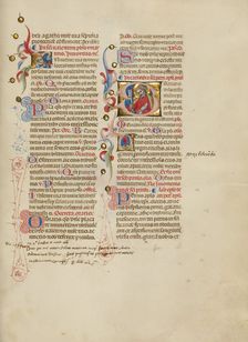 Initial I: Saint Valentinus: Initial S: Saint Peter; Missal, between about 1389 and 1400. Creator: Master of the Brussels Initials