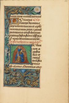 Initial J: Saint John the Evangelist; Crohin-La Fontaine Hours, (about 1480-1485?). Creators: Master of the Dresden Prayer Book, Workshop of the Master of the Dresden Prayer Book