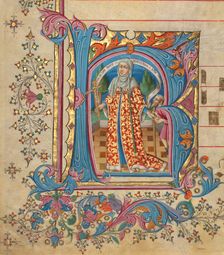 Initial K: Caritas; Gradual, about 1430-1440. Creator: Master of the Cypresses