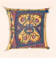 Initial L, 1430s. Creator: Master of the Cypresses