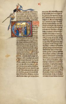 Initial L: A Marriage Ceremony; Vidal Mayor, about 1290-1310. Creator: Unknown