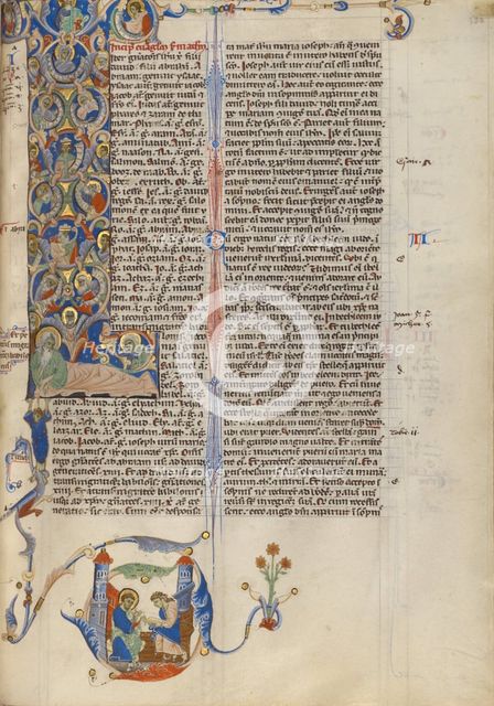 Initial L: The Tree of Jesse; Abbey Bible, about 1250-1262. Creator: Unknown.