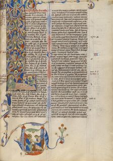 Initial L: The Tree of Jesse; Abbey Bible, about 1250-1262. Creator: Unknown