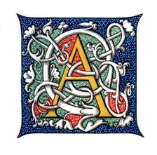 Initial letter A (1843).Artist: Henry Shaw