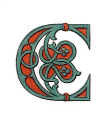 Initial letter C 1474, (1843).Artist: Henry Shaw