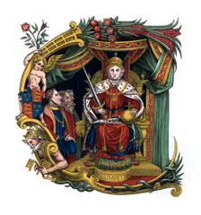 Initial letter C 1563, (1843).Artist: Henry Shaw