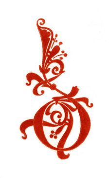 Initial letter D 10th century, (1843).Artist: Henry Shaw