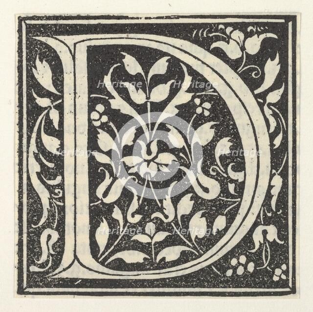 Initial letter D, ca. 1495., ca. 1495. Creator: Anon.