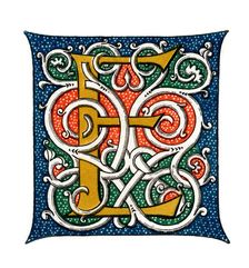 Initial letter E (1843).Artist: Henry Shaw