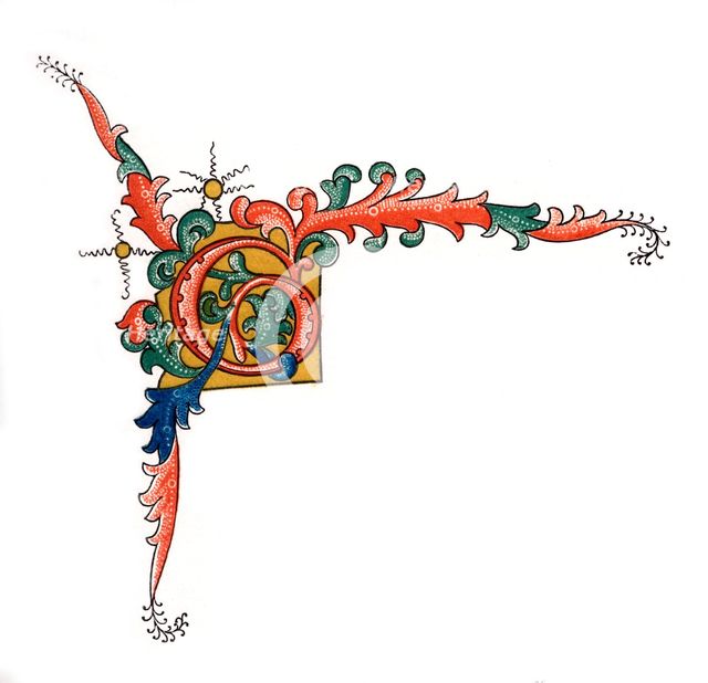 Initial letter 'G', (1843).Artist: Henry Shaw