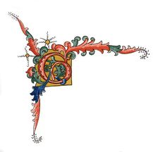 Initial letter G (1843).Artist: Henry Shaw