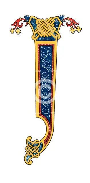 Initial letter 'I', 10th century, (1843).Artist: Henry Shaw