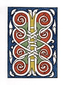 Initial letter I 1476, (1843). Artist: Henry Shaw