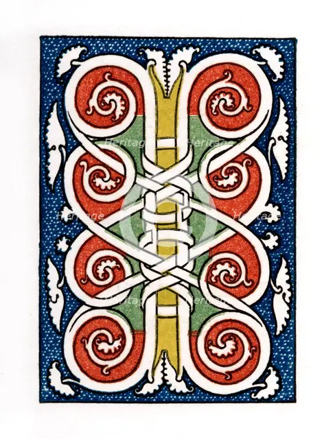 Initial letter 'I', 1476, (1843). Artist: Henry Shaw