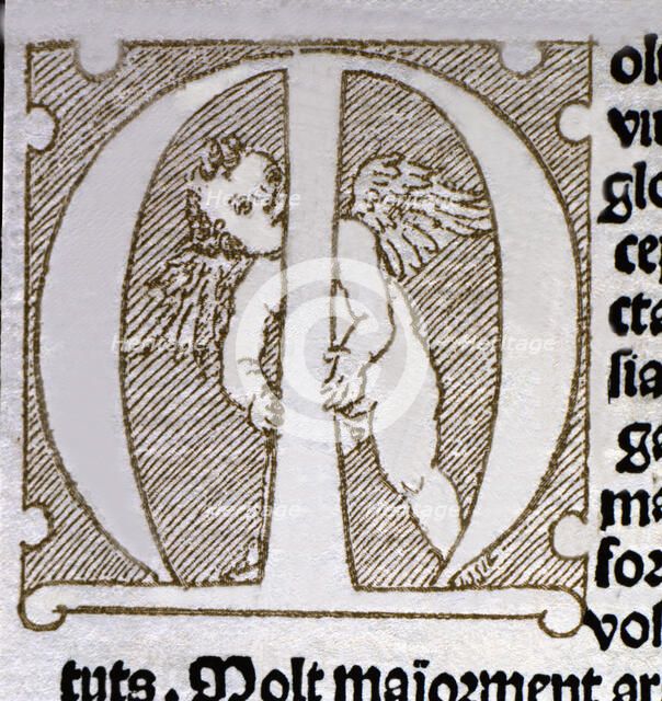 Initial Letter of the dedicatory <Molt exelent virtuos e glorios.> pertaining to the work 'Tirant…