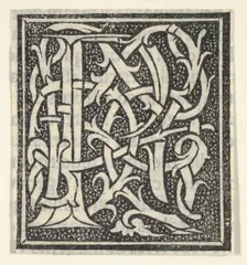 Initial letter P on patterned background, 1520., 1520. Creator: Anon