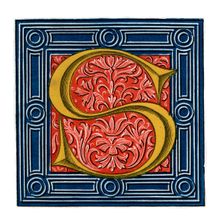Initial letter S (1843).Artist: Henry Shaw