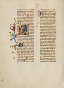 Initial M: Mary Magdalene; Missal, between about 1389 and 1400. Creator: Master of the Brussels Initials