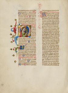 Initial M: Mary Magdalene; Missal, between about 1389 and 1400. Creator: Master of the Brussels Initials