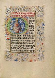 Initial M: Salvator Mundi; Book of Hours, after 1460. Creator: Unknown