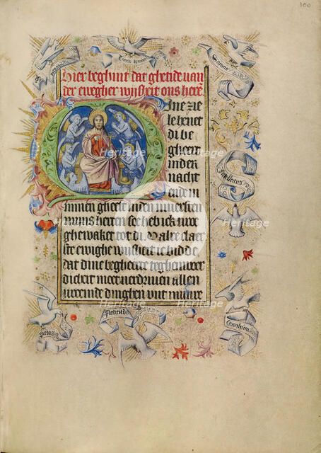 Initial M: Salvator Mundi; Book of Hours, after 1460. Creator: Unknown.