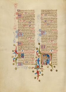 Initial N: A Priest at an Altar; Missal, between about 1389 and 1400. Creator: Master of the Brussels Initials