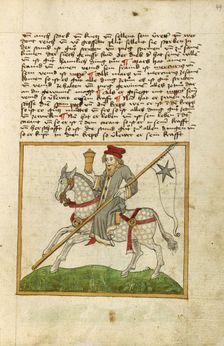 Initial O: Christ Enthroned with His Hands Raised: Initial D: A Semi-Prostrate..., about 1285. Creator: Bute Master