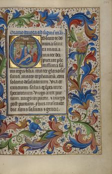 Initial O: The Pietà; Book of Hours, about 1450-1455. Creator: Master of the Lee Hours