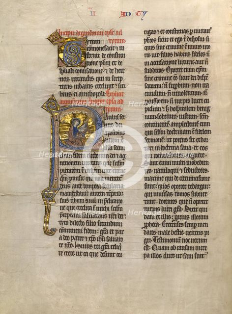 Initial P: Saint Paul, about 1260-1270. Creator: Unknown.